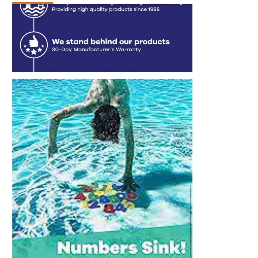 Dive 'N' Count Kids Pool Diving Counting Math Game Sinking Numbers Floating Dice